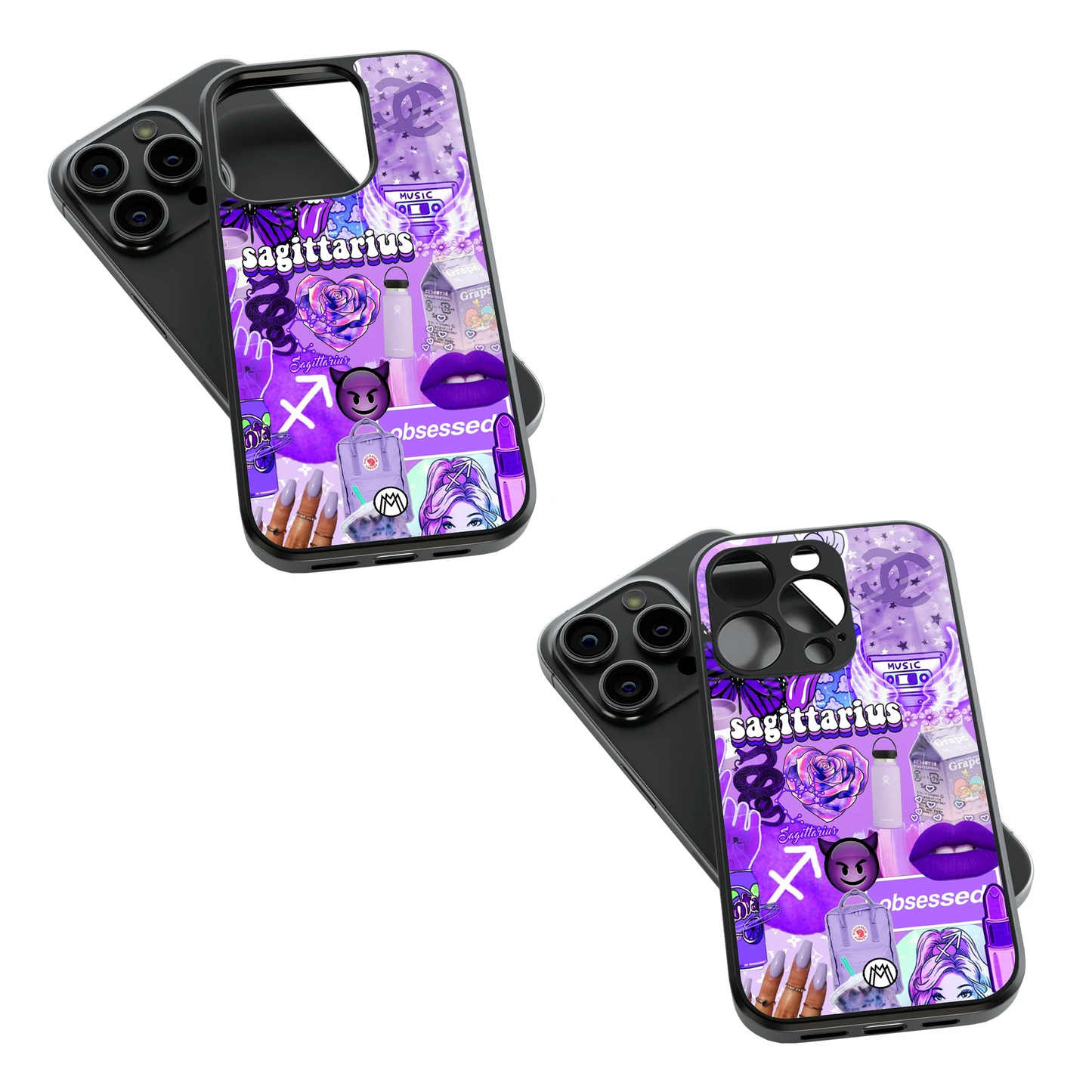Trendy Glass Back Mobile Case for iPhone, Samsung, Redmi, OnePlus, Google Pixel, Motorola
