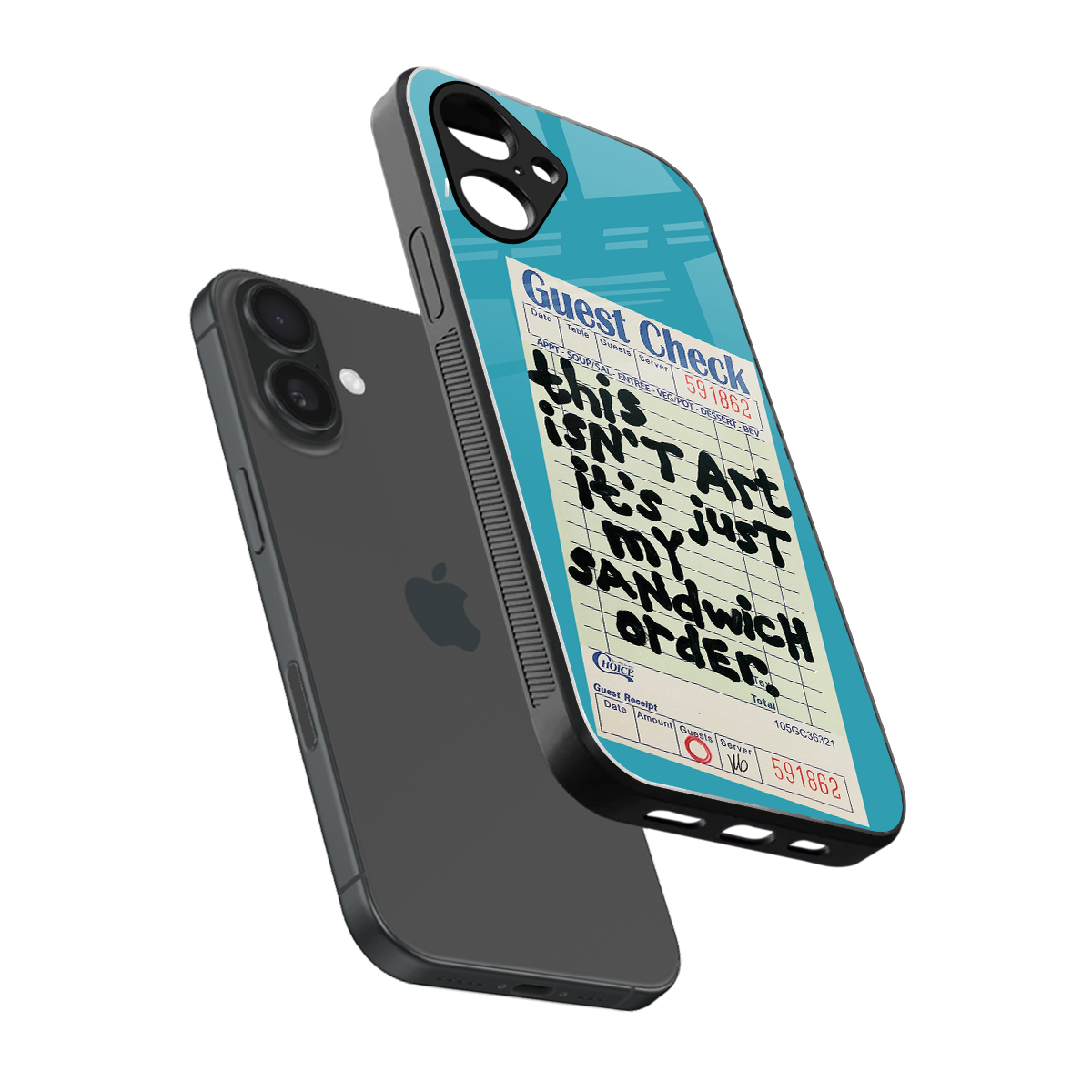 sandwich order back phone cover | glass case for iphone 16