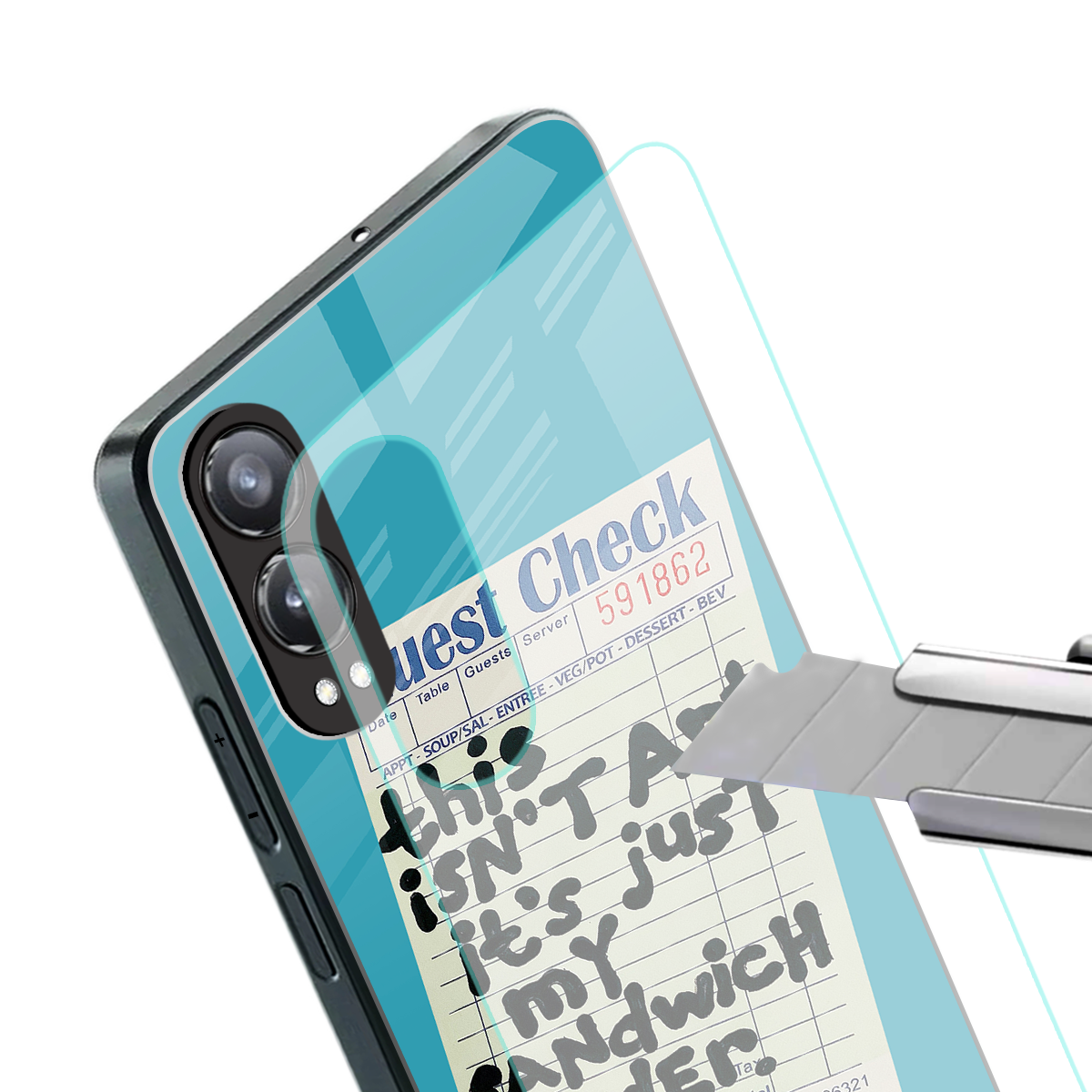 sandwich order back phone cover | glass case for oneplus nord ce 4 lite