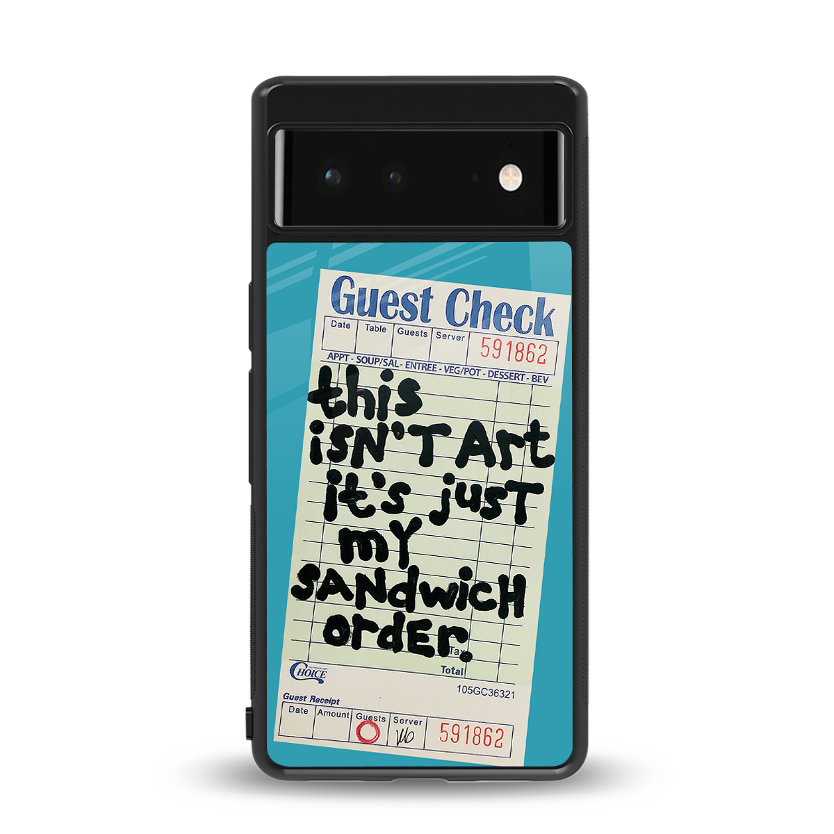 sandwich order back phone cover | glass case for Google Pixel 6A