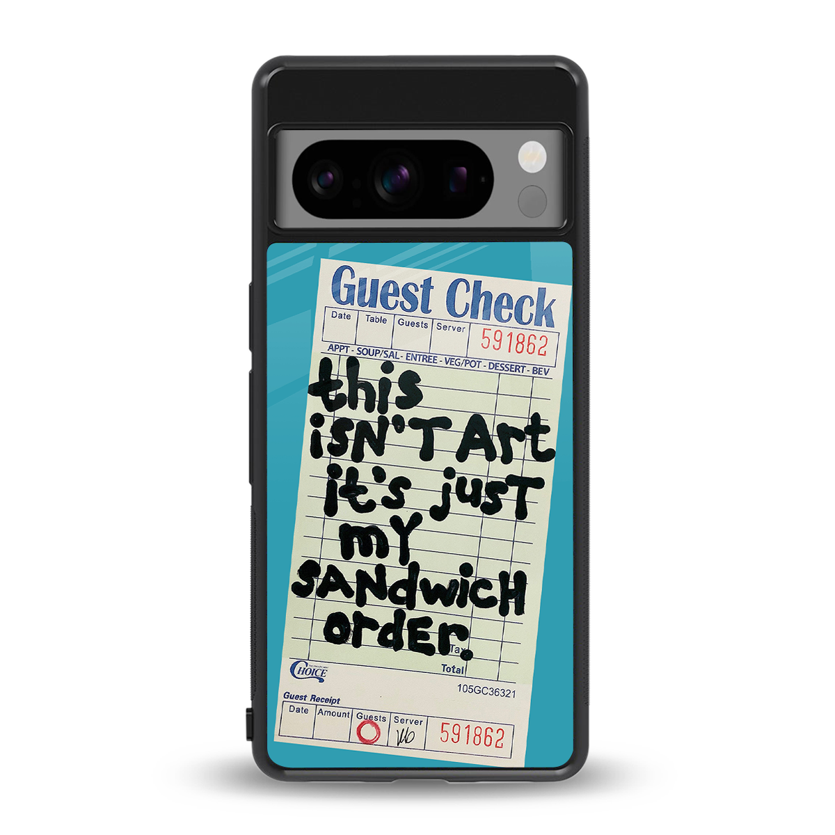 sandwich order back phone cover | glass case for google pixel 8 pro