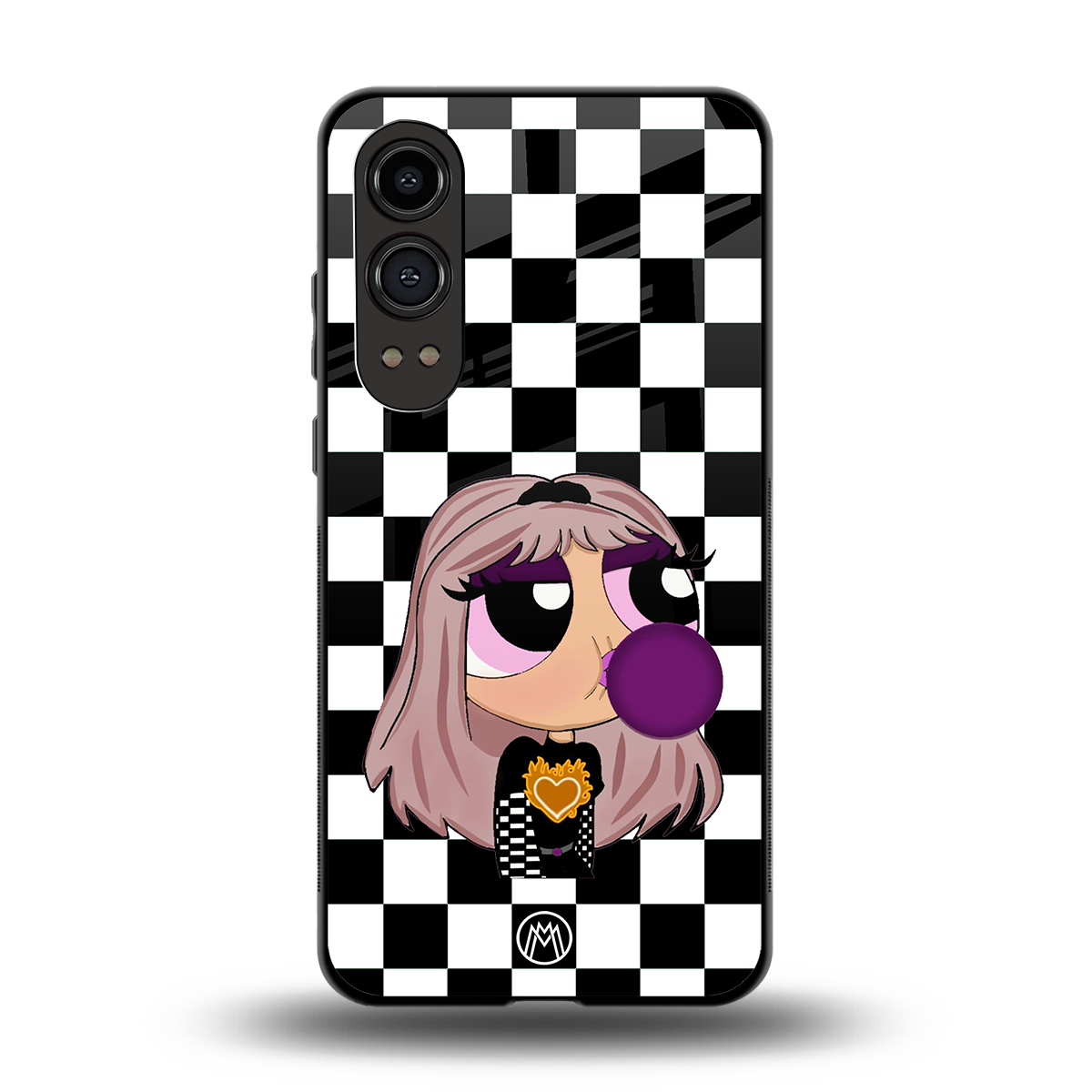 sassy chic powerpuff girls back phone cover | glass case for oneplus nord ce 4 lite