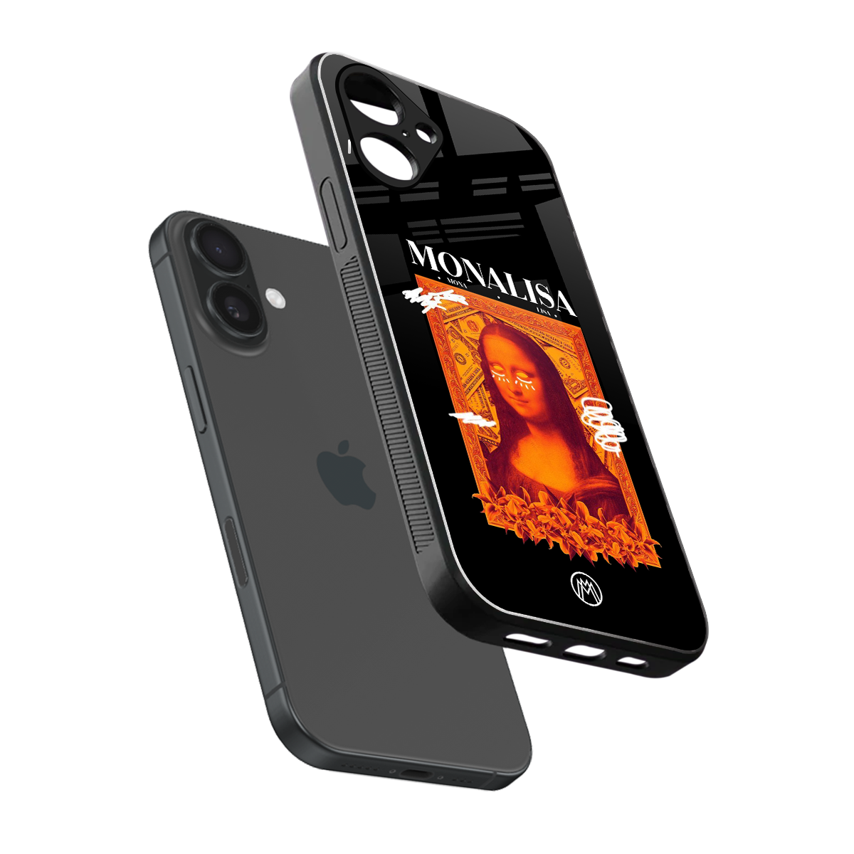 sassy mona lisa back phone cover | glass case for iphone 16