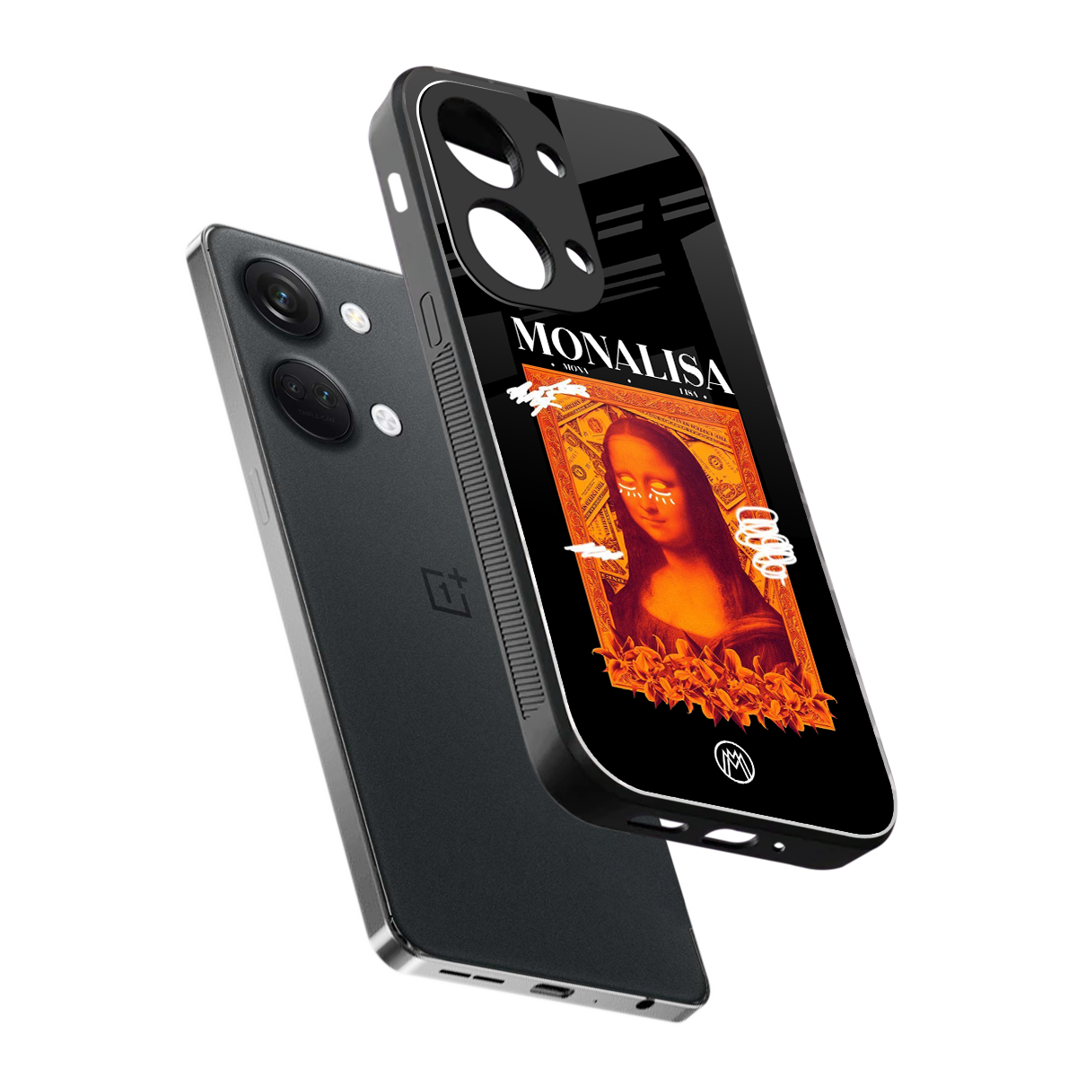 sassy mona lisa back phone cover | glass case for oneplus nord 3