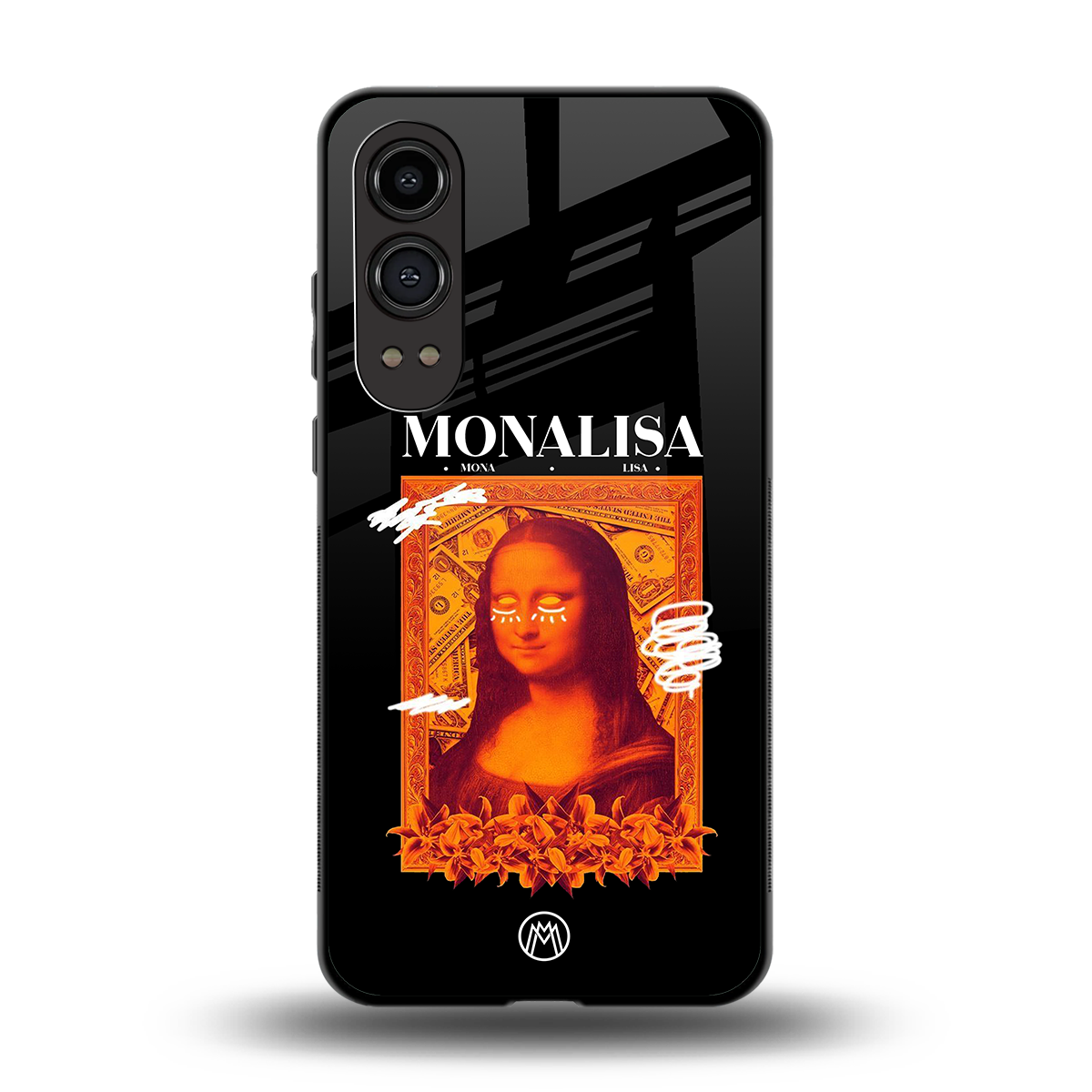 sassy mona lisa back phone cover | glass case for oneplus nord ce 4 lite
