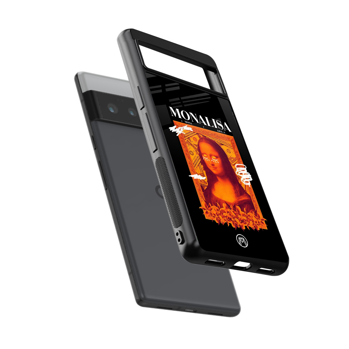 sassy mona lisa back phone cover | glass case for google pixel 6 pro