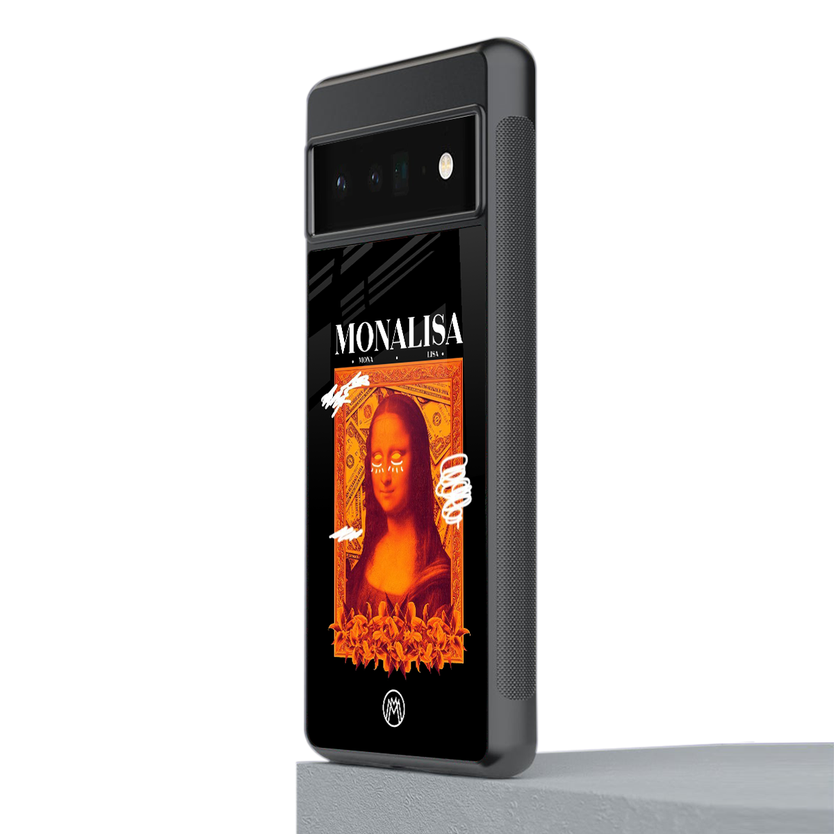 sassy mona lisa back phone cover | glass case for google pixel 6 pro