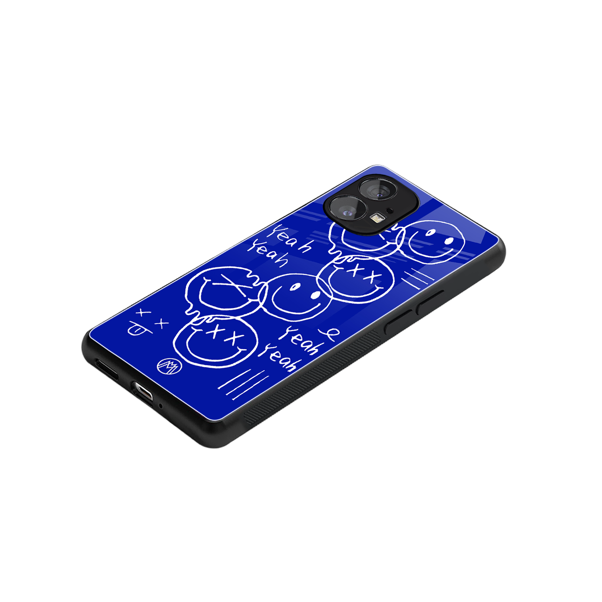 sassy smiley faces back phone cover | glass case for nothing phone 1