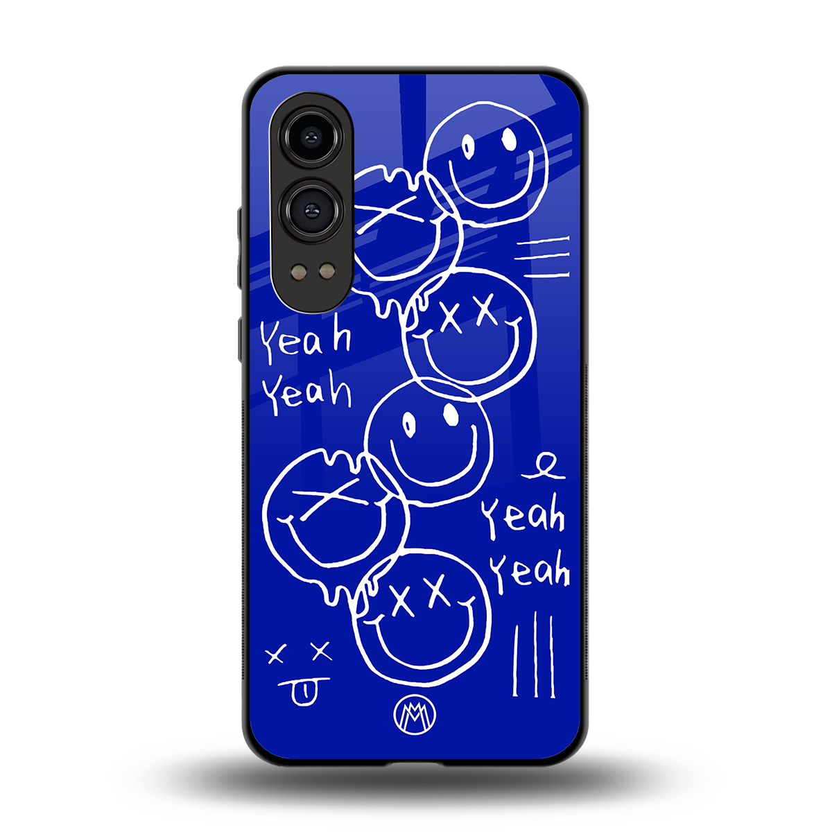 sassy smiley faces back phone cover | glass case for oneplus nord ce 4 lite