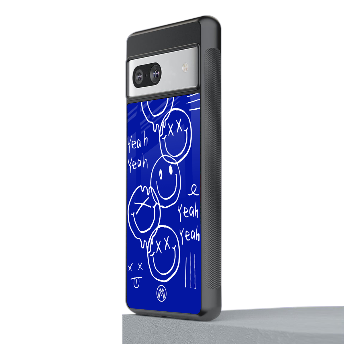 sassy smiley faces back phone cover | glass case for Google Pixel 7A