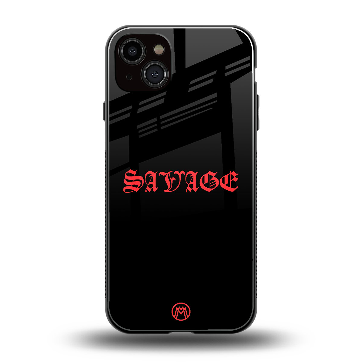 savage back phone cover | glass case for iphone 14 plus
