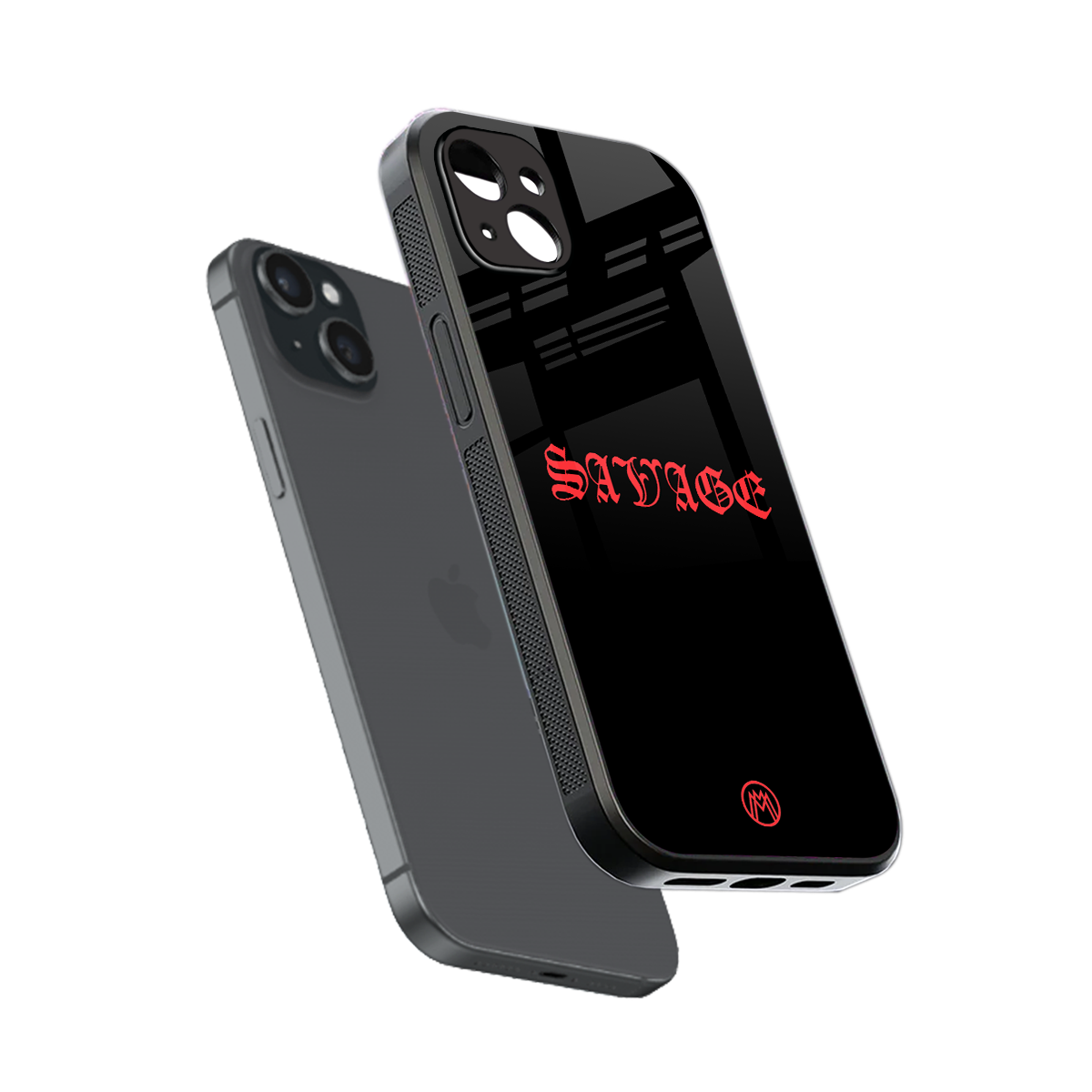savage back phone cover | glass case for iphone 14 plus
