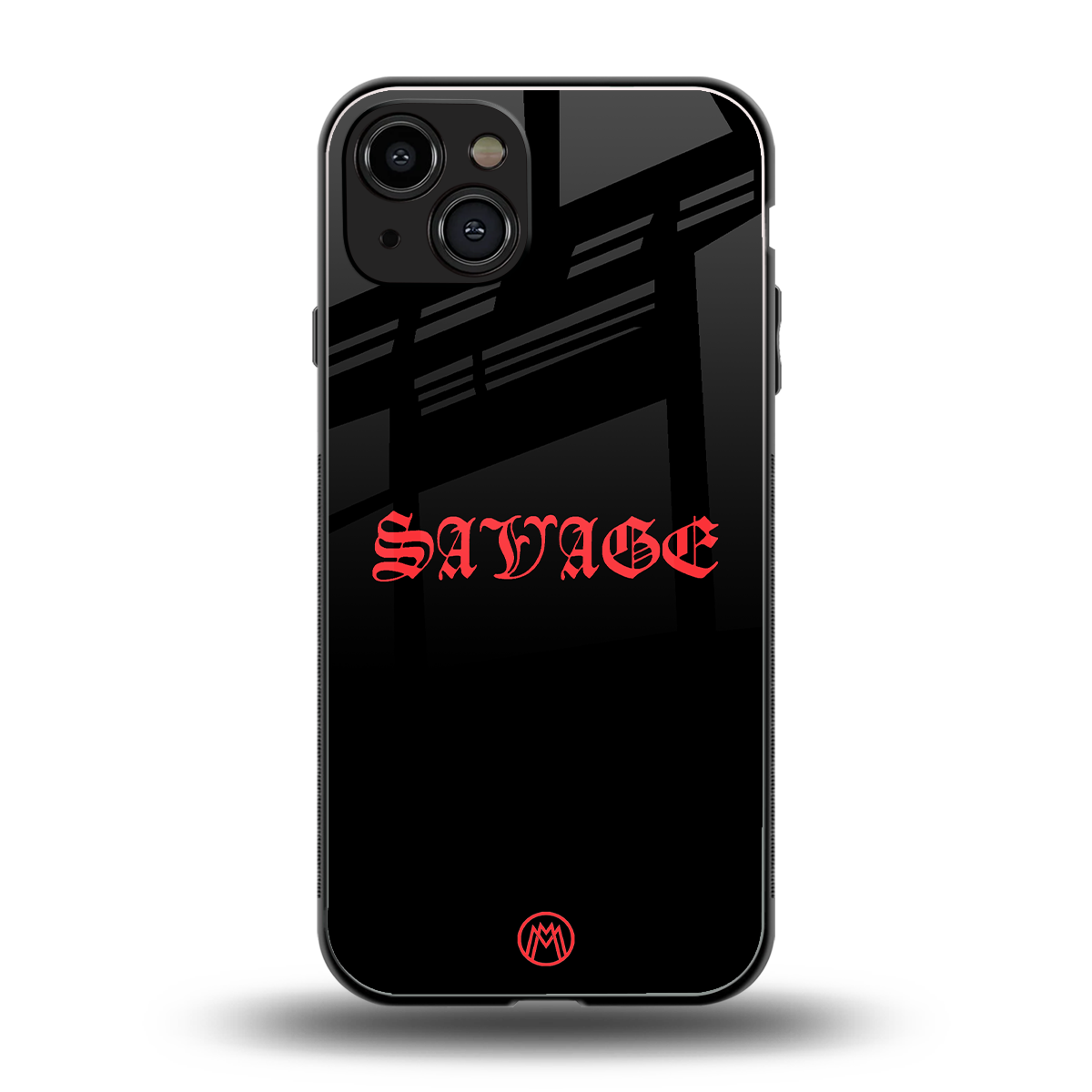 savage back phone cover | glass case for iphone 15