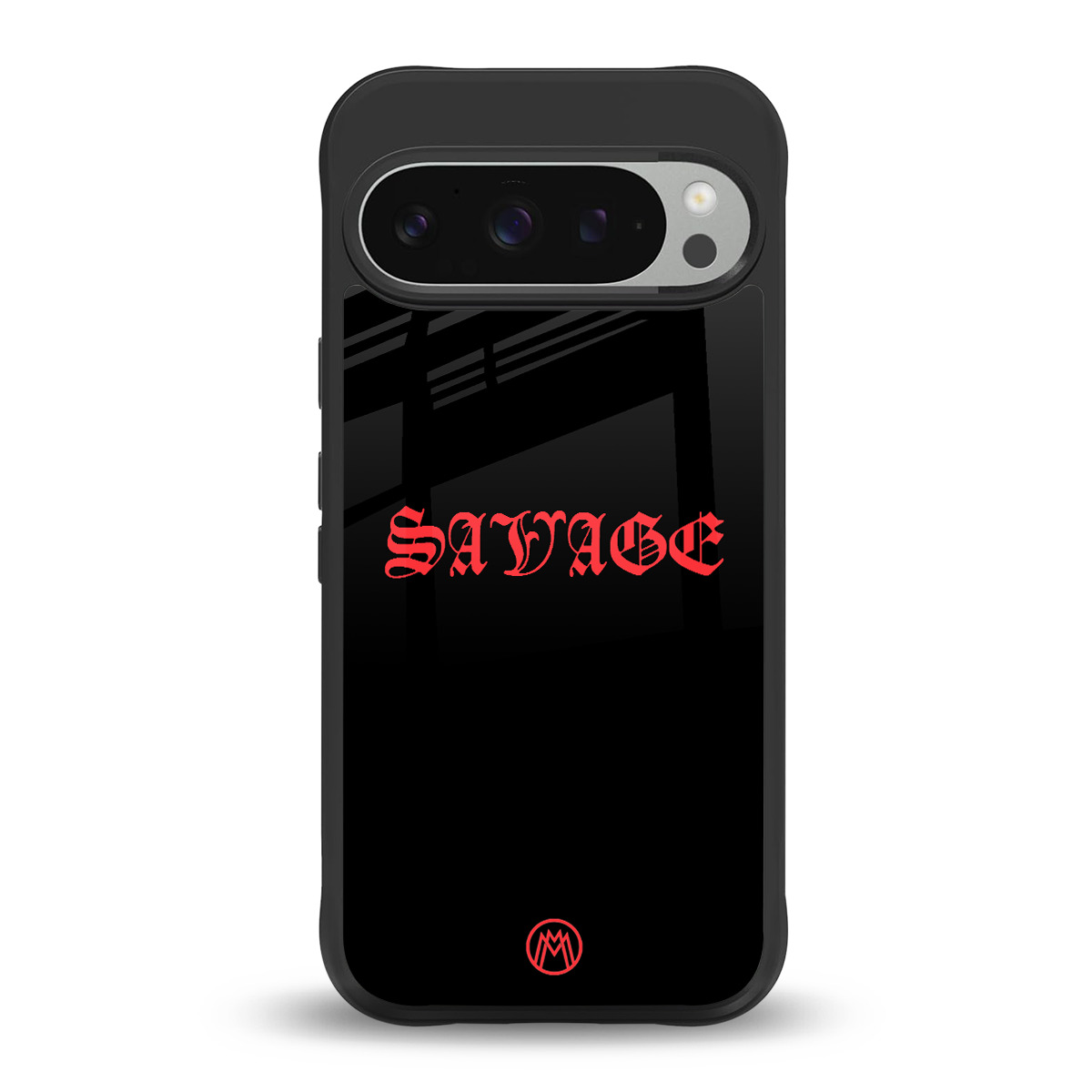 savage back phone cover | glass case for google pixel 9 pro xl