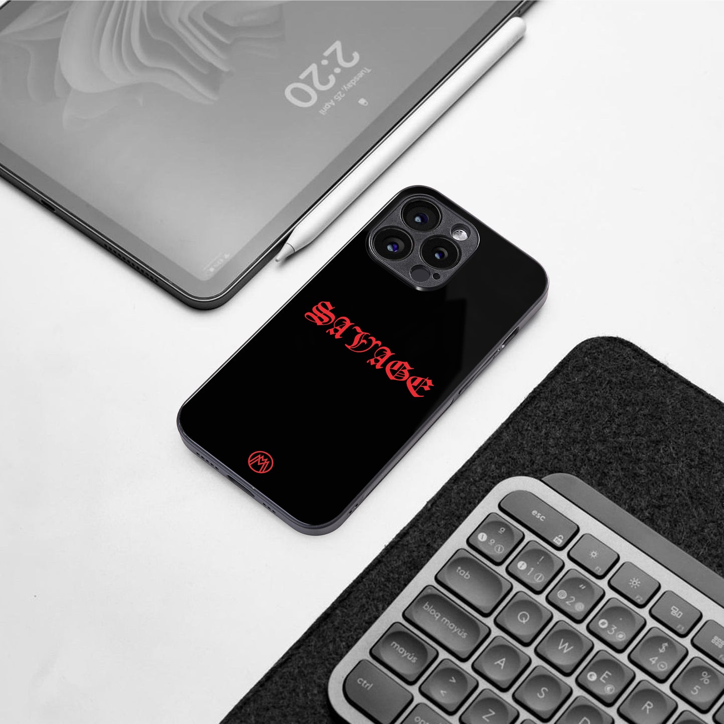 savage back phone cover | glass case for iphone 16
