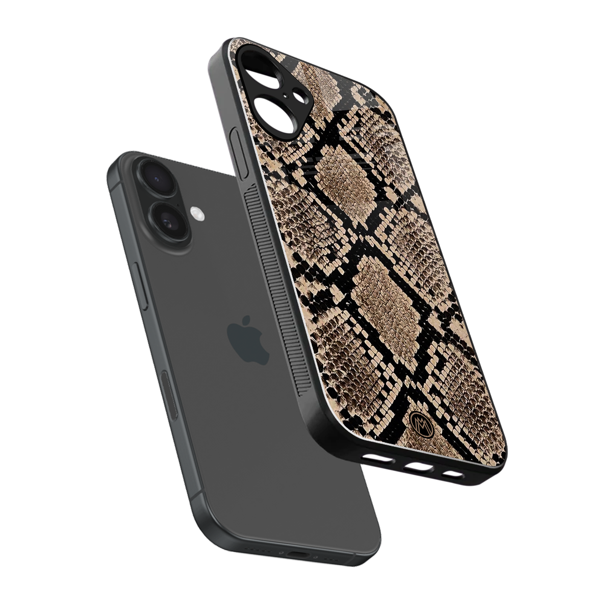 scaly chic back phone cover | glass case for iphone 16 plus