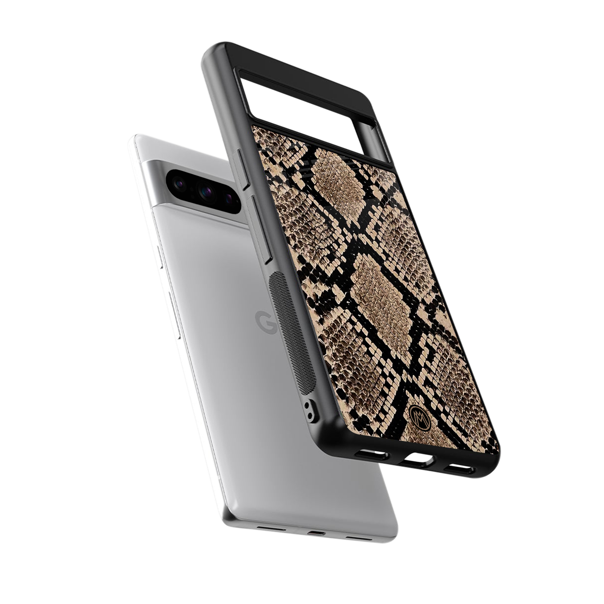 scaly chic back phone cover | glass case for google pixel 8 pro