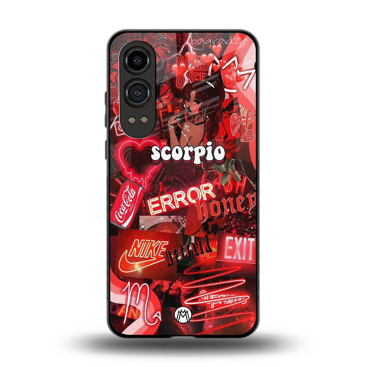 scorpio aesthetic collage back phone cover | glass case for oneplus nord ce 4 lite