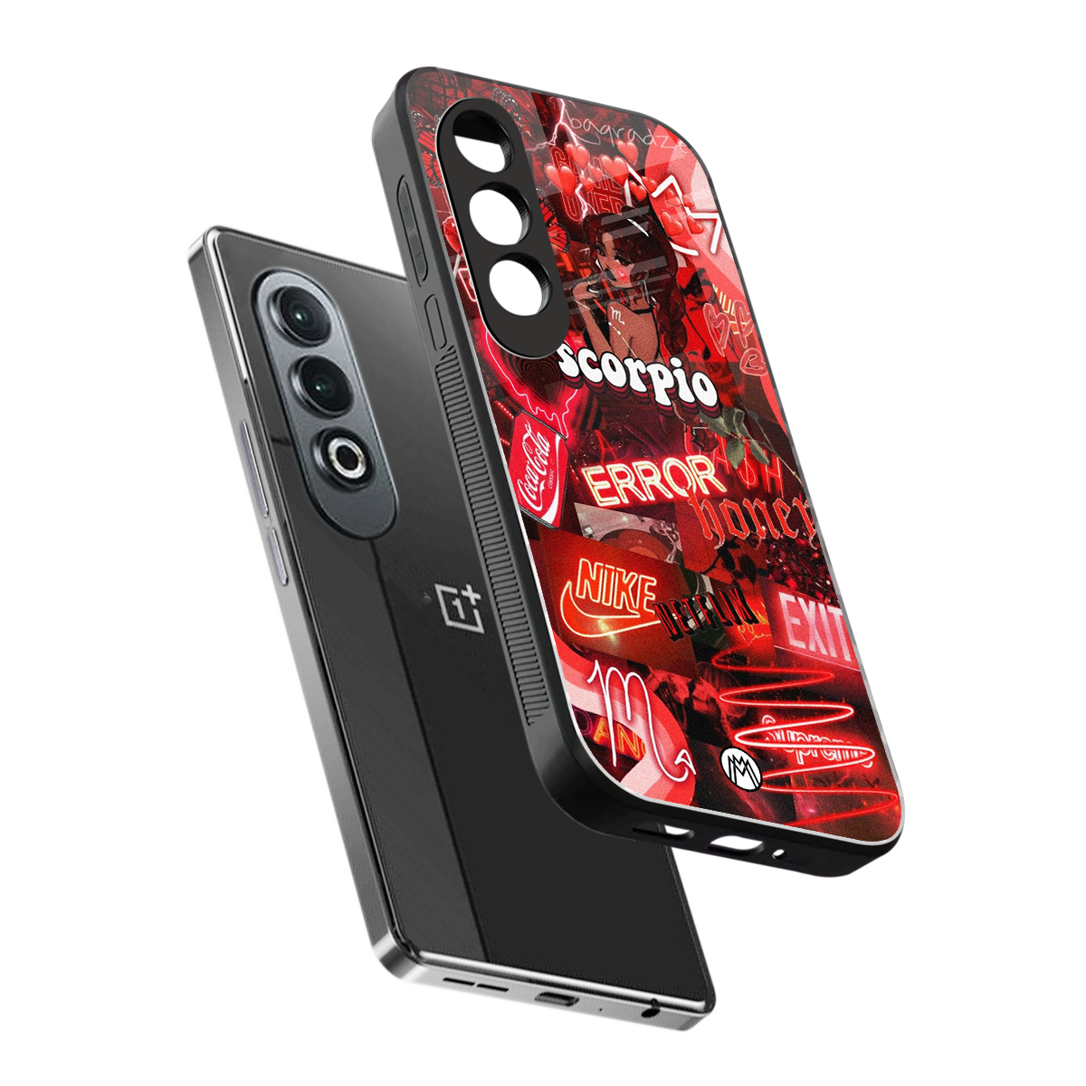 scorpio aesthetic collage back phone cover | glass case for oneplus nord ce 4