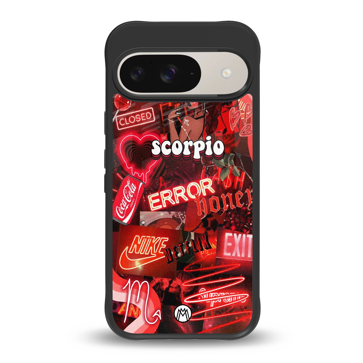 scorpio aesthetic collage back phone cover | glass case for google pixel 9