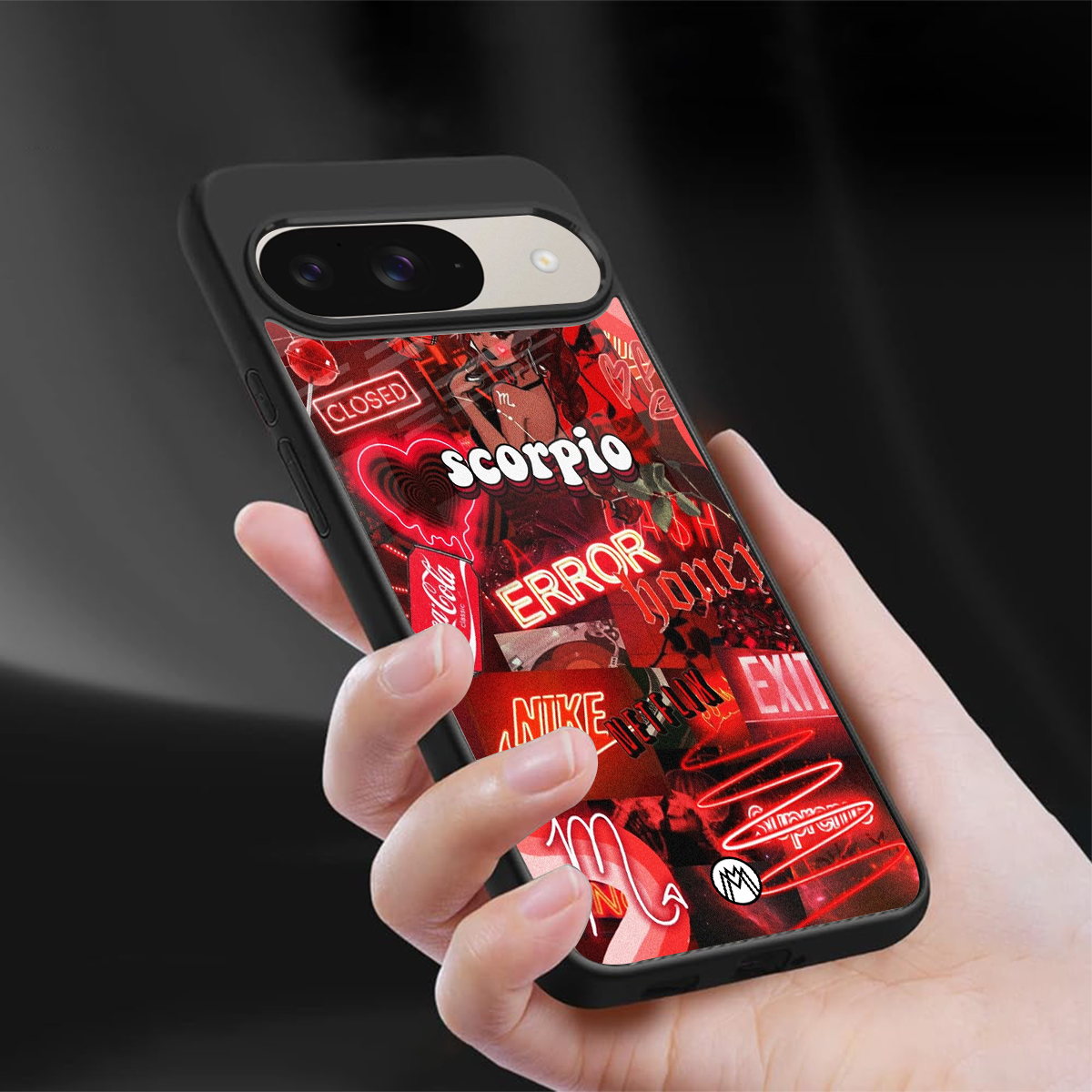 scorpio aesthetic collage back phone cover | glass case for google pixel 9
