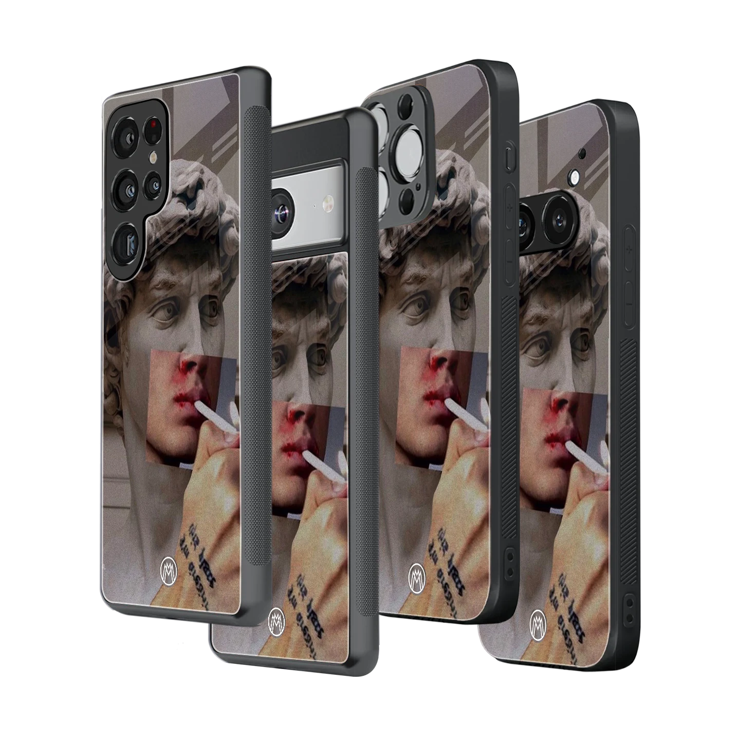 Stylish Glass Back Case for All Smartphones โ iPhone, Samsung, OnePlus, Pixel, Redmi, Oppo, Vivo, Motorola