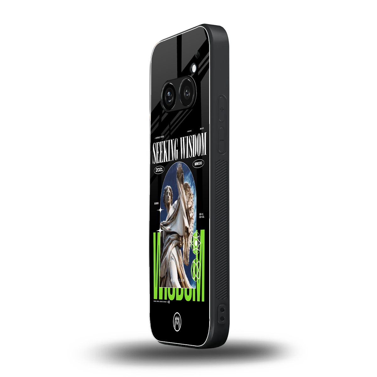 seeking wisdom back phone cover | glass case for nothing phone 2a