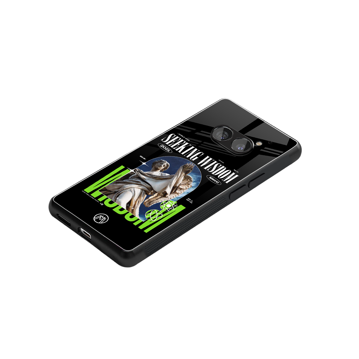 seeking wisdom back phone cover | glass case for nothing phone 2a