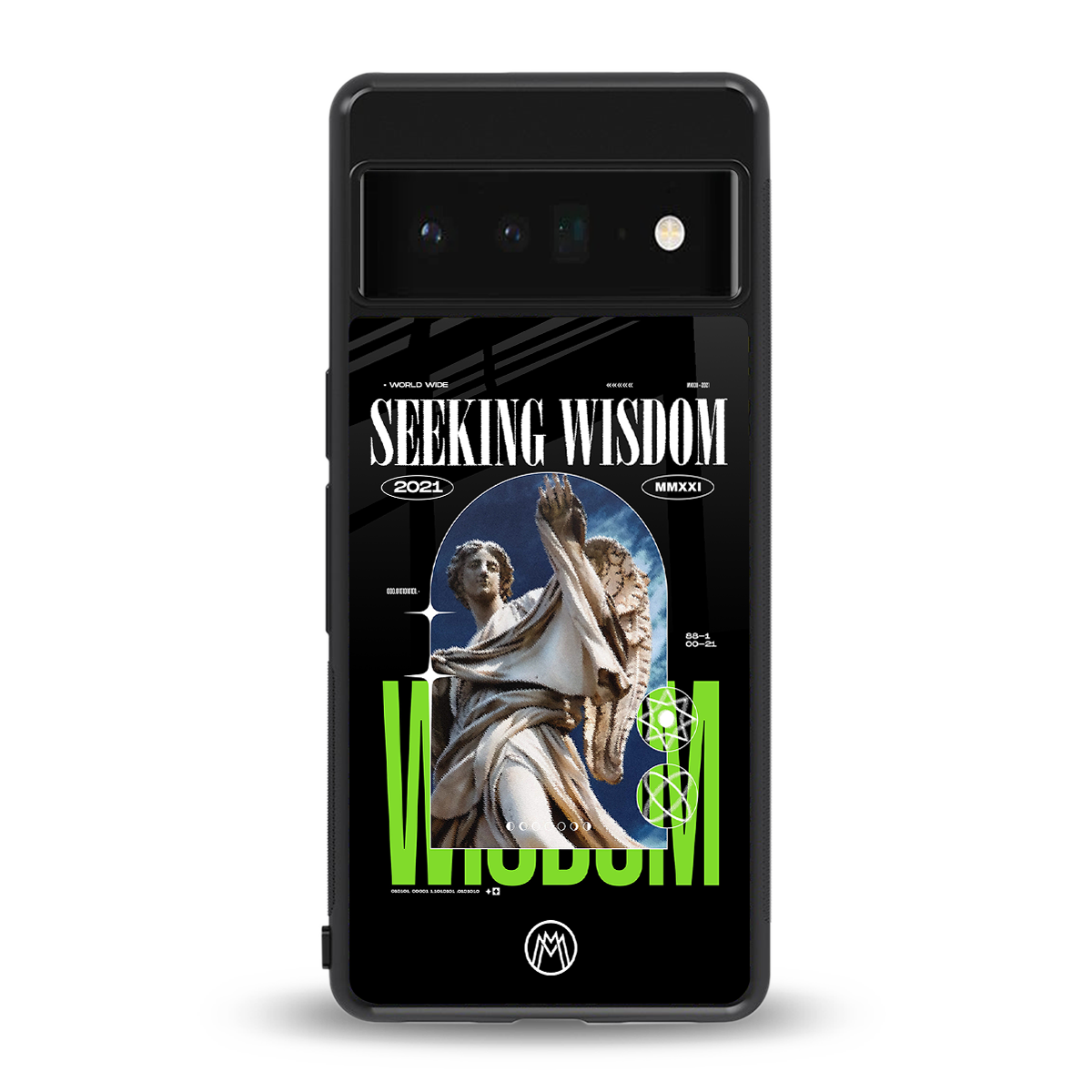 seeking wisdom back phone cover | glass case for google pixel 6 pro