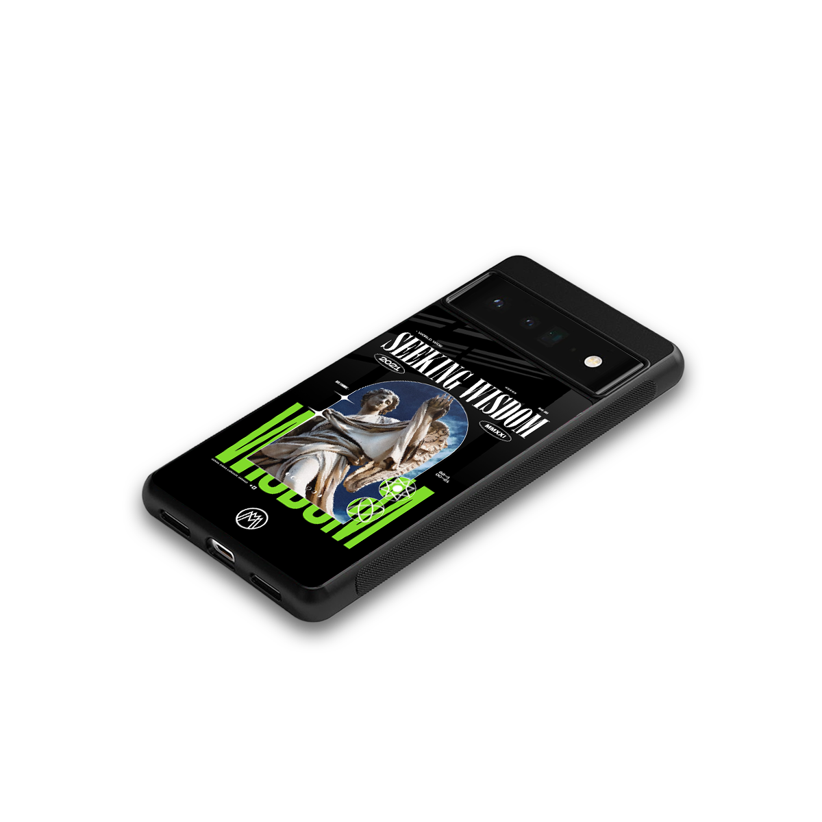 seeking wisdom back phone cover | glass case for google pixel 6 pro