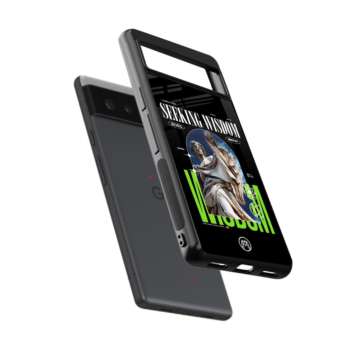 seeking wisdom back phone cover | glass case for google pixel 6