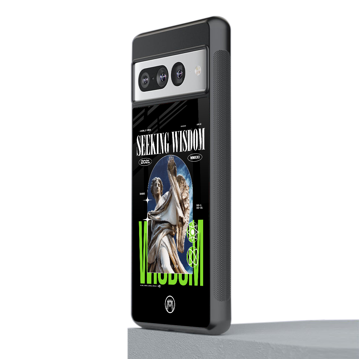 seeking wisdom back phone cover | glass case for google pixel 7 pro