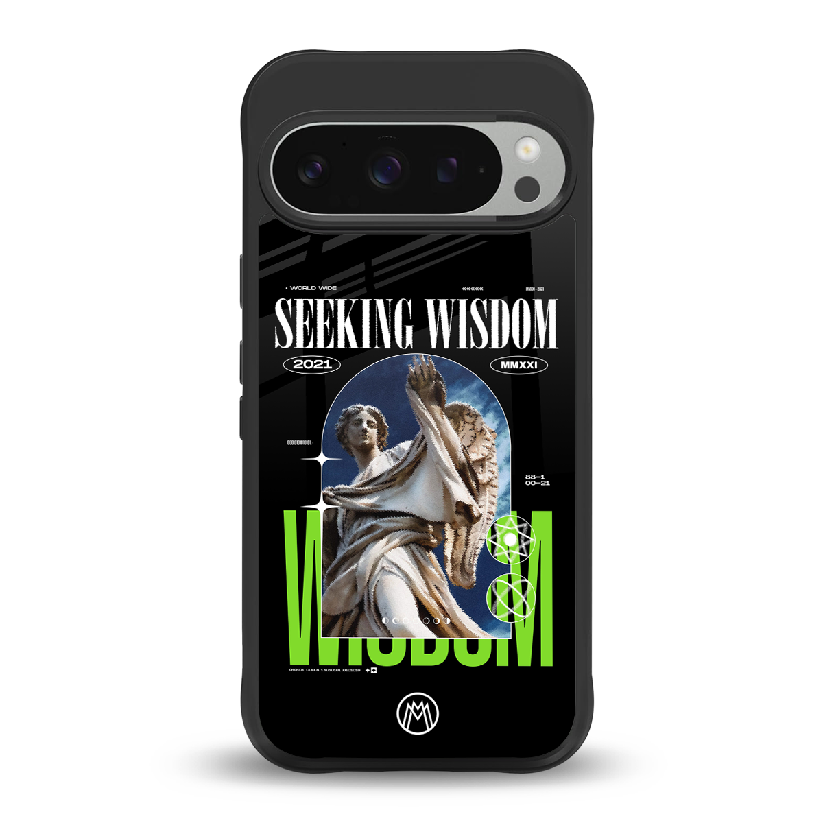 seeking wisdom back phone cover | glass case for google pixel 9 pro xl