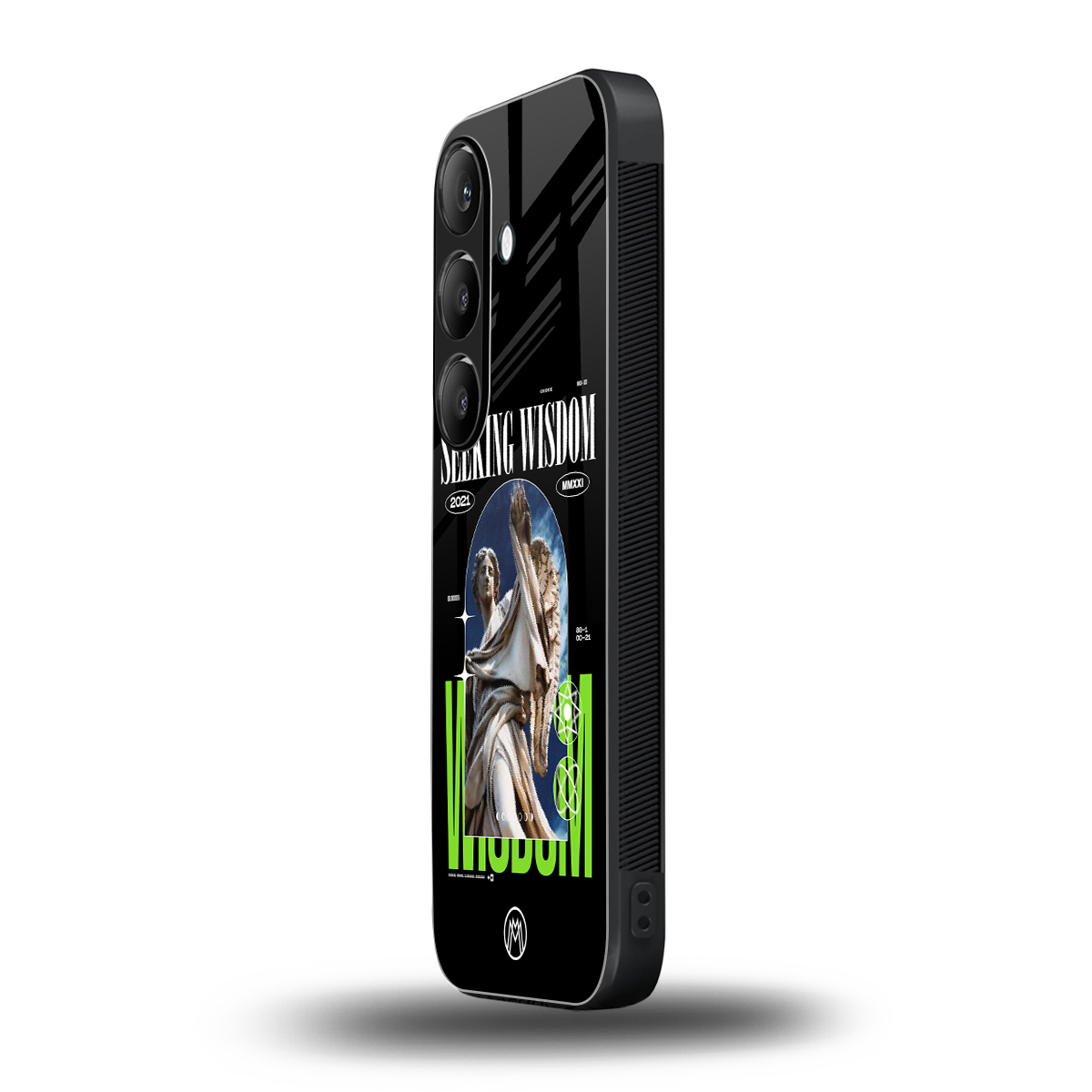 seeking wisdom back phone cover | glass case for samsung galaxy s23 plus