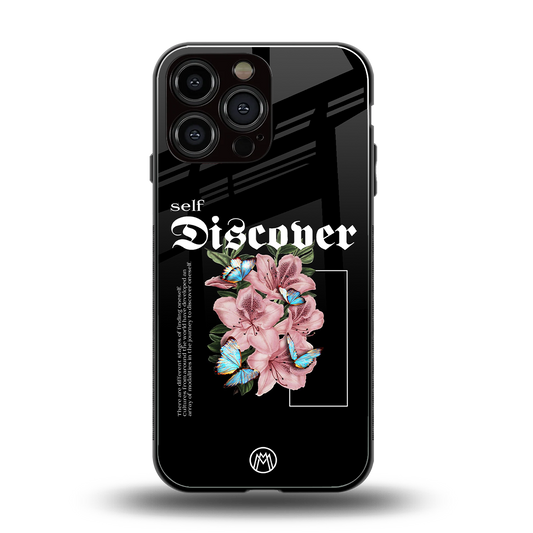 self discover back phone cover | glass case for iphone 14 pro max