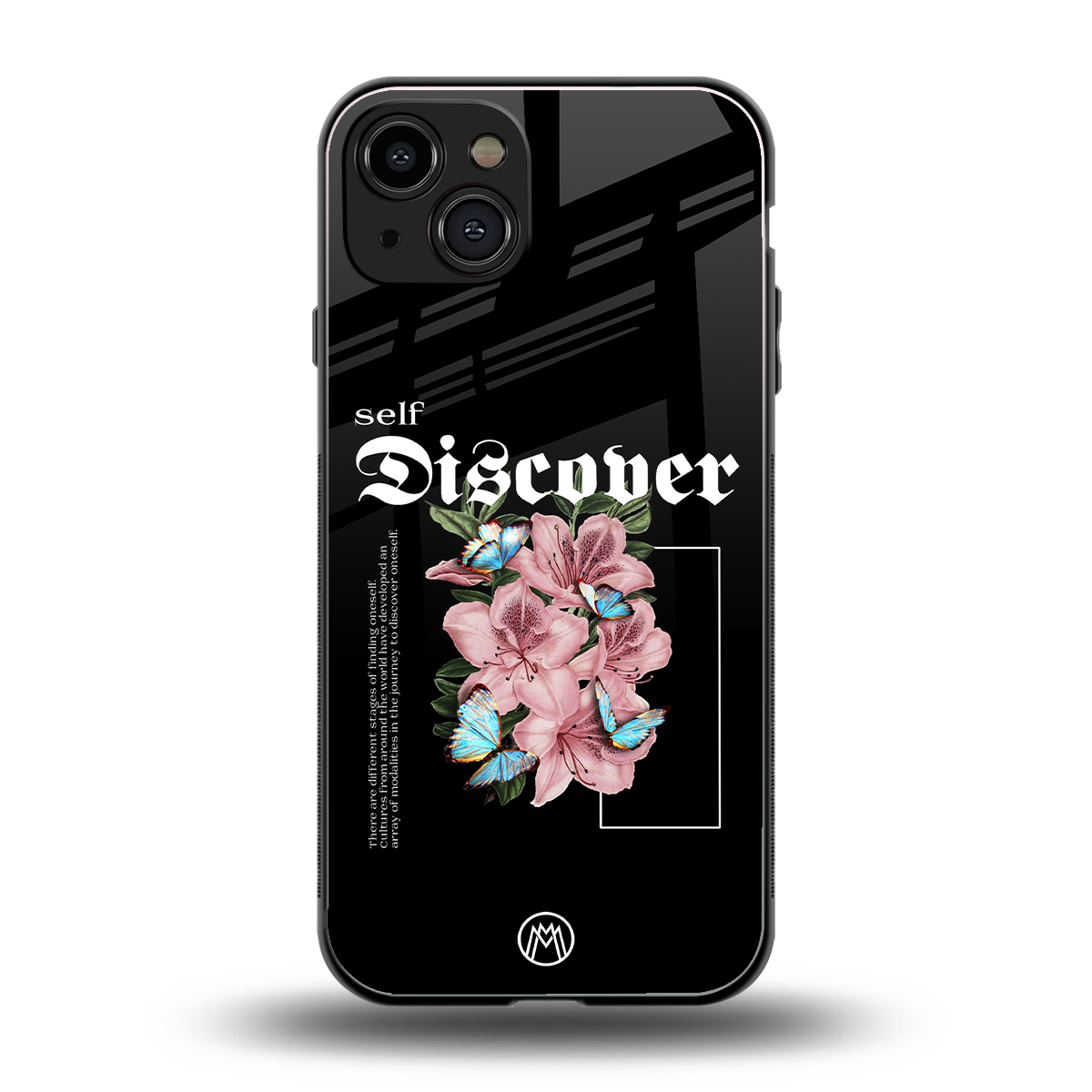 self discover back phone cover | glass case for iphone 15