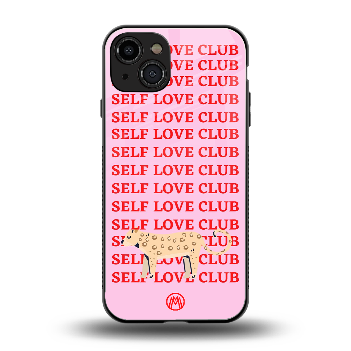 self love club back phone cover | glass case for iphone 15