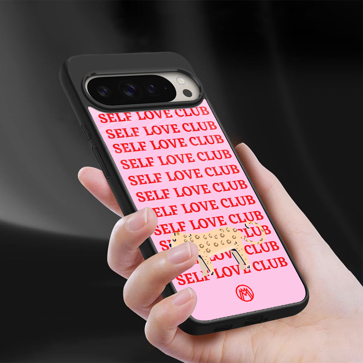 self love club back phone cover | glass case for google pixel 9 pro