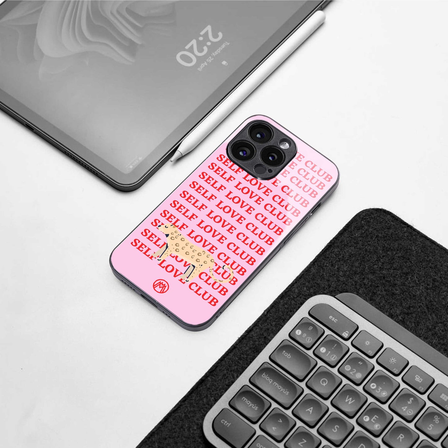self love club back phone cover | glass case for google pixel 7 pro