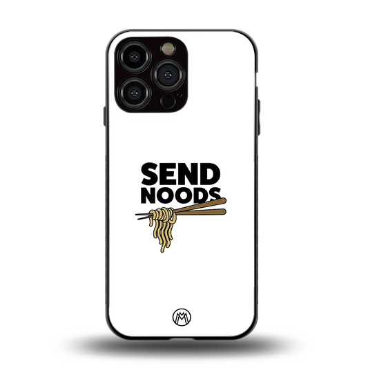 send noods back phone cover | glass case for iphone 14 pro max