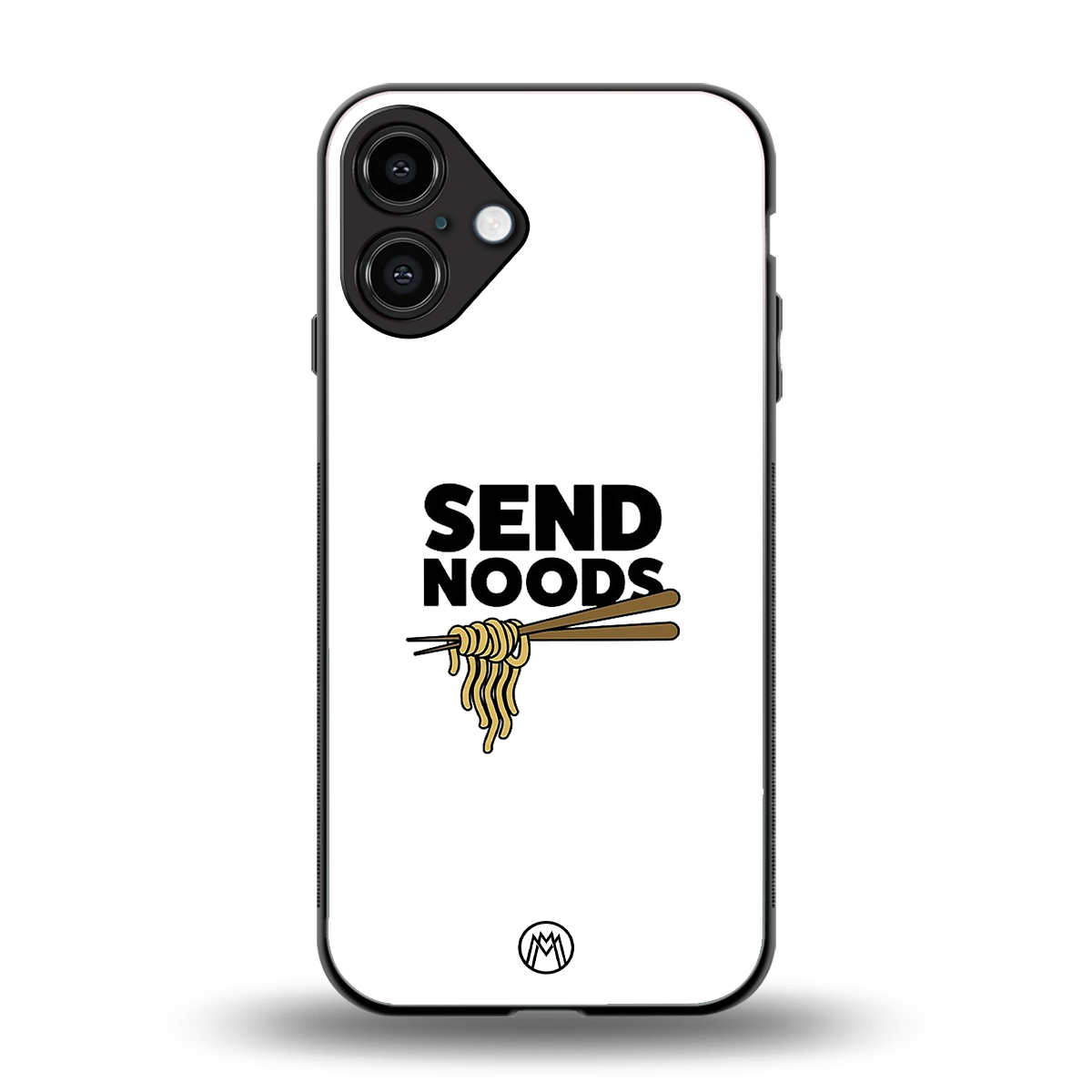 send noods back phone cover | glass case for iphone 16 plus