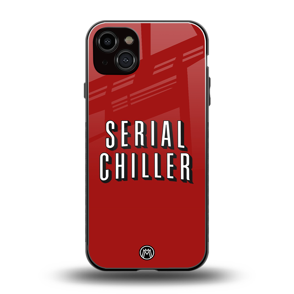 serial chiller netflix back phone cover | glass case for iphone 15 plus