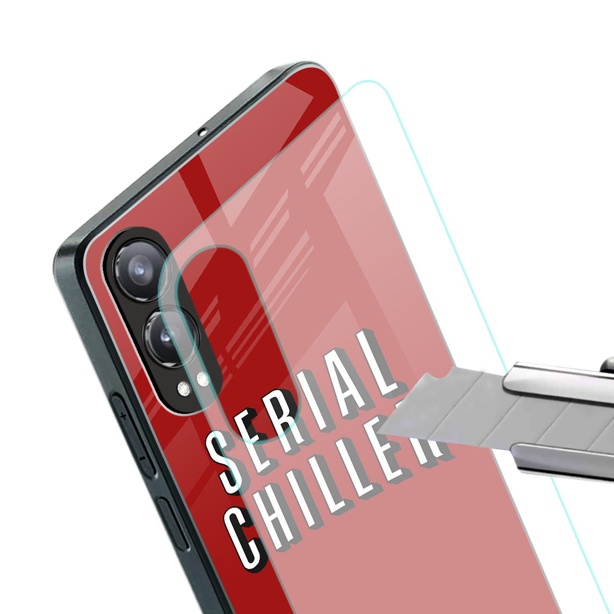 serial chiller netflix back phone cover | glass case for oneplus nord ce 4 lite