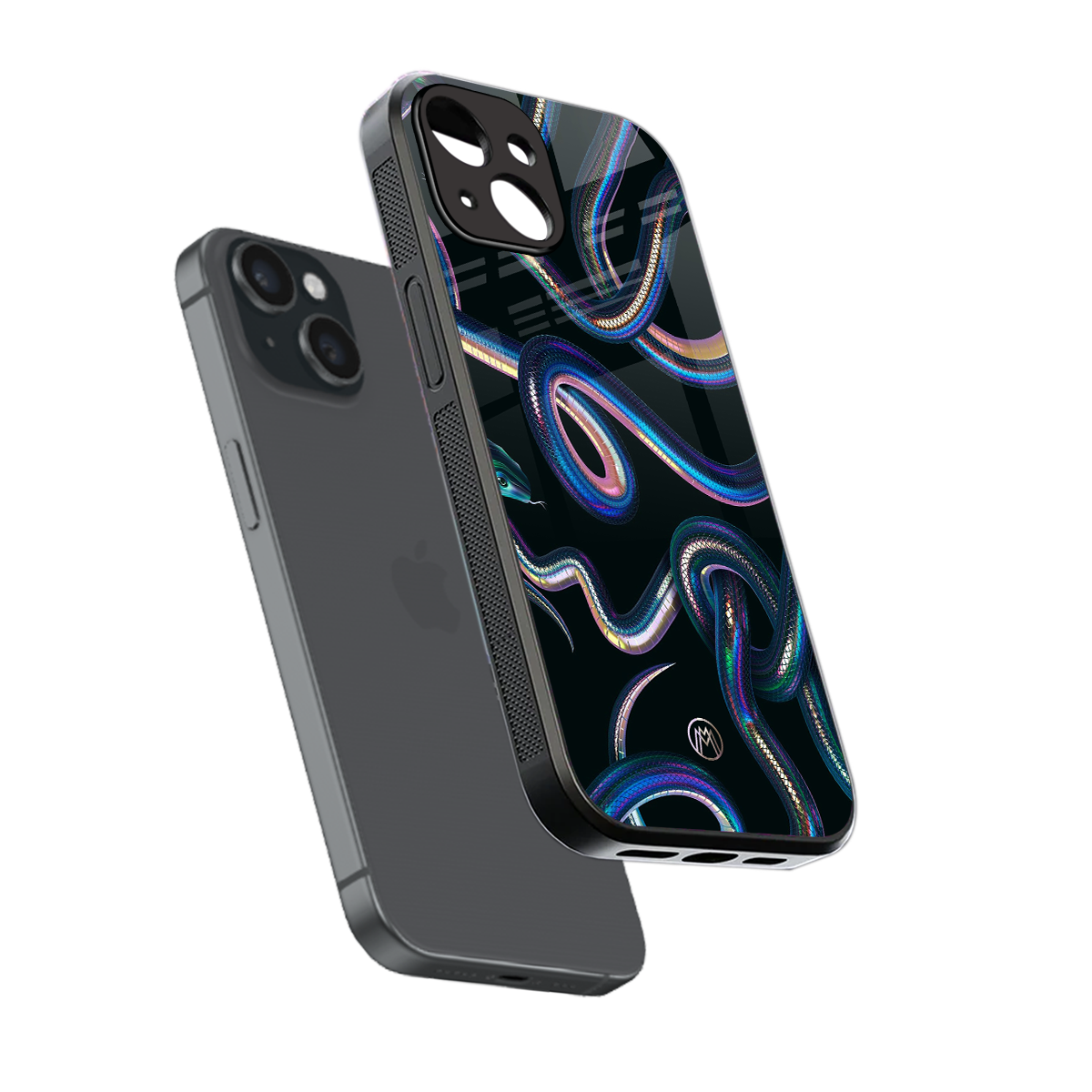 serpent back phone cover | glass case for iphone 13 mini
