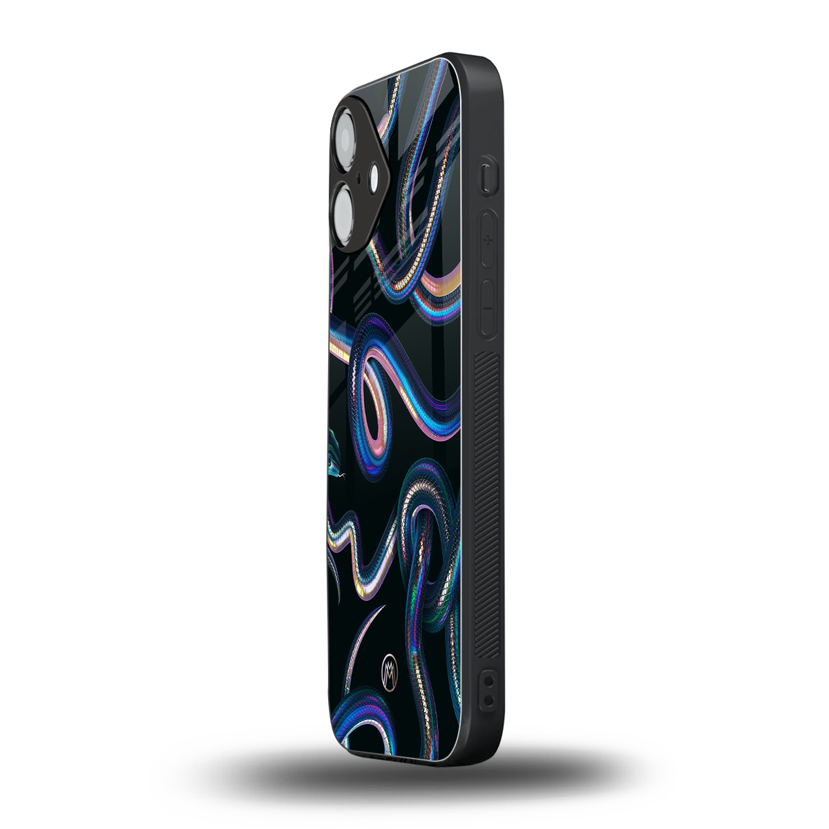 serpent back phone cover | glass case for iphone 16 plus