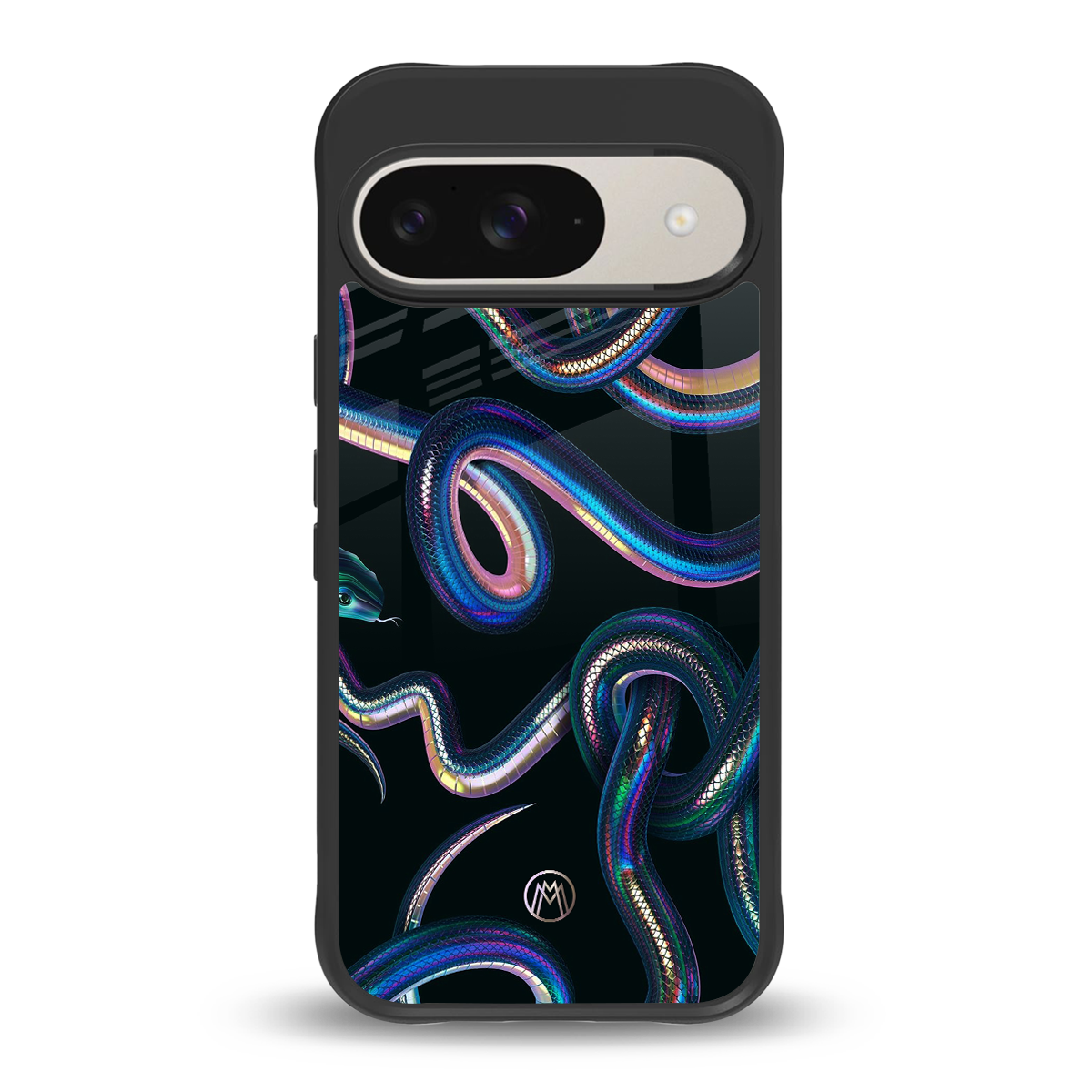 serpent back phone cover | glass case for google pixel 9