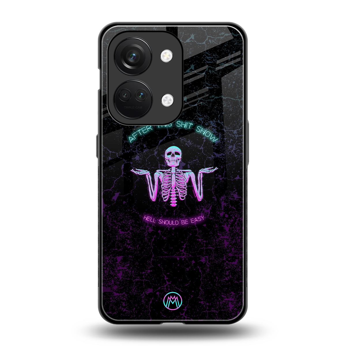 shitshow back phone cover | glass case for oneplus nord 3