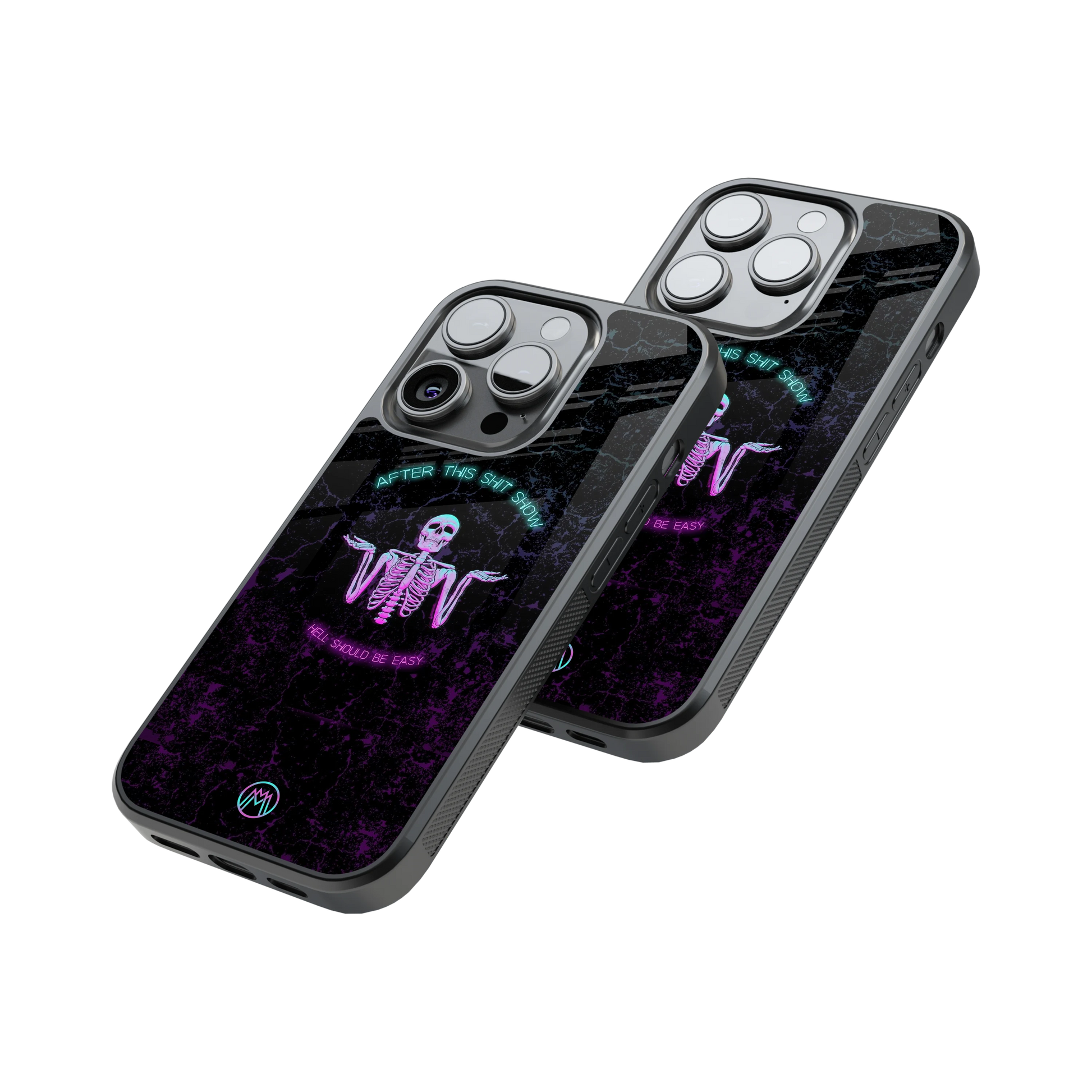 Protective Glass Back Phone Case Compatible with iPhone, Samsung, OnePlus, Pixel & More
