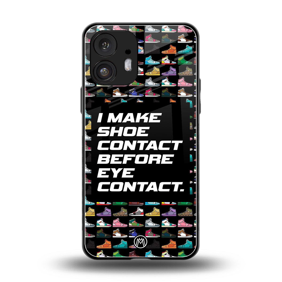 shoe contact back phone cover | glass case for nothing phone 2