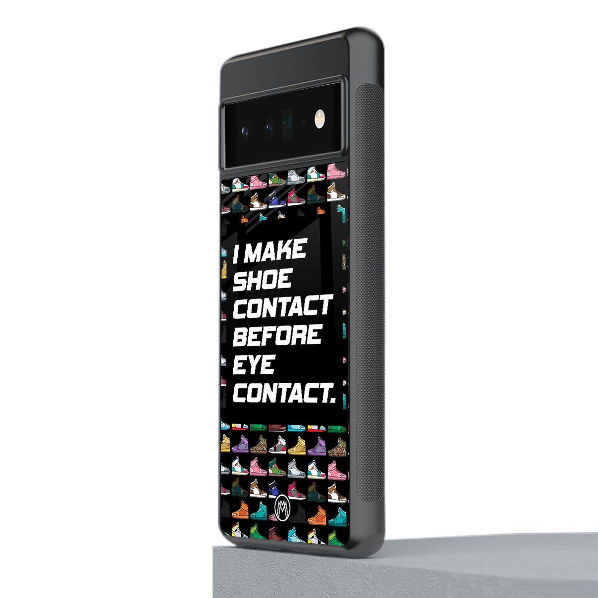 shoe contact back phone cover | glass case for google pixel 6 pro